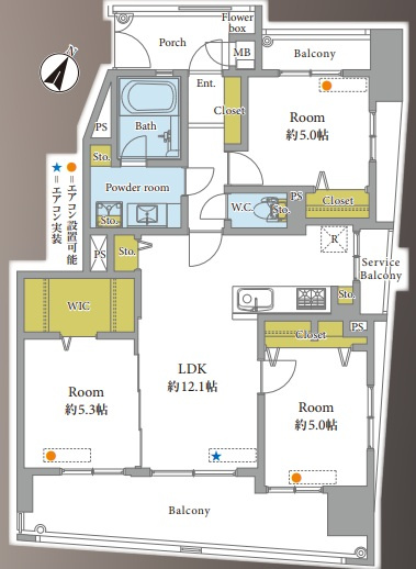 【間取り】 |  シティライフ美野島Ⅱ☆仲介手数料無料☆