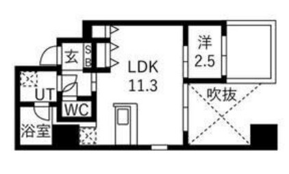 エスリードレジデンス大阪谷町ザ・マークス の間取り