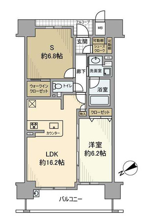 ウィズなんばの間取り