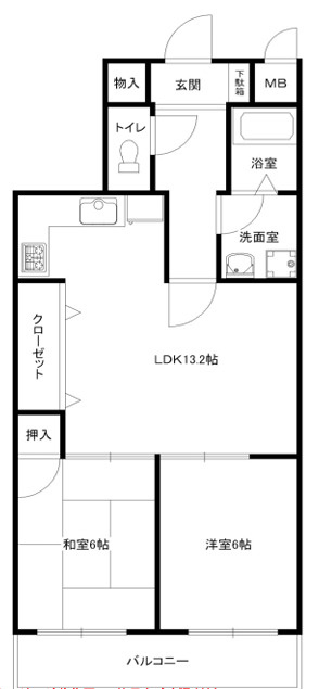 サンコート萩乃台の間取り