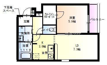 【間取り】 | フジパレス和歌山黒田Ⅰ番館