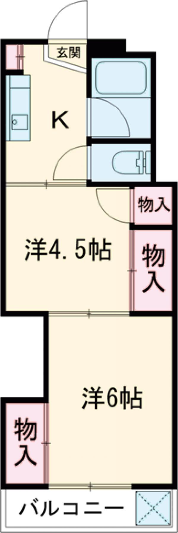 武山マンションの間取り