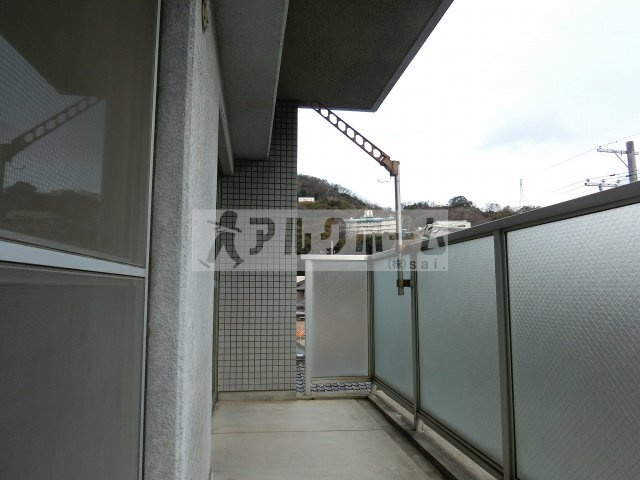グラード柏原のバルコニー