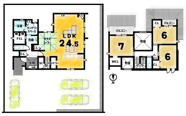 大枝北沓掛町4丁目|【新築参考プラン】
建物価格2199万円
延床面積113.38㎡