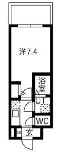エスリードレジデンス大阪谷町ザ・マークス の間取り