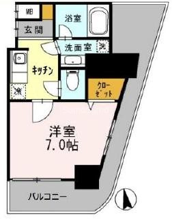 カスタリアタワー肥後橋の間取り