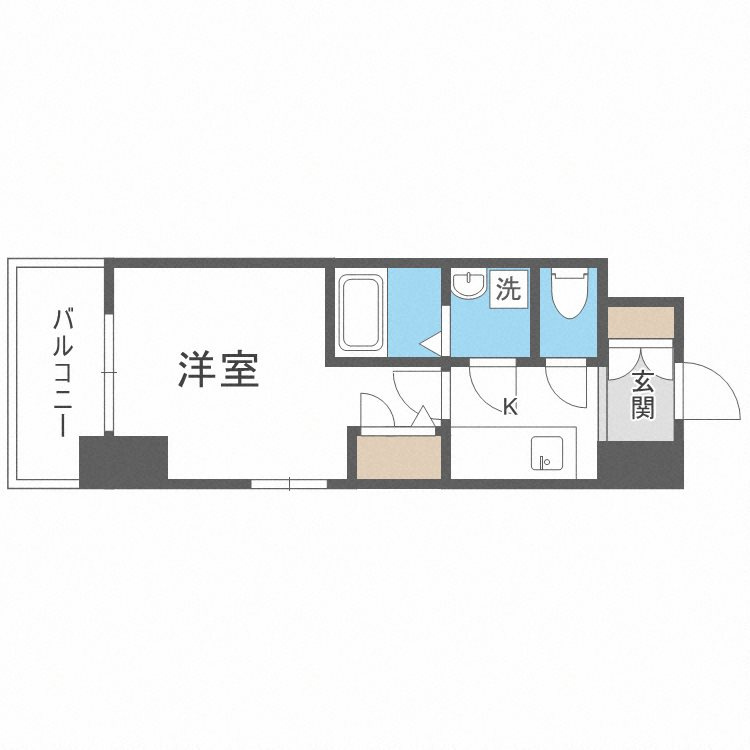 エスリード難波ステーションプラザの間取り