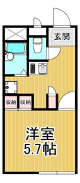 レオパレス甲東の間取り