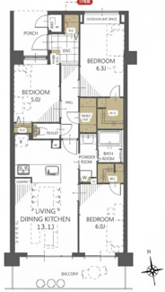 【間取り】 | レリア蕨塚越