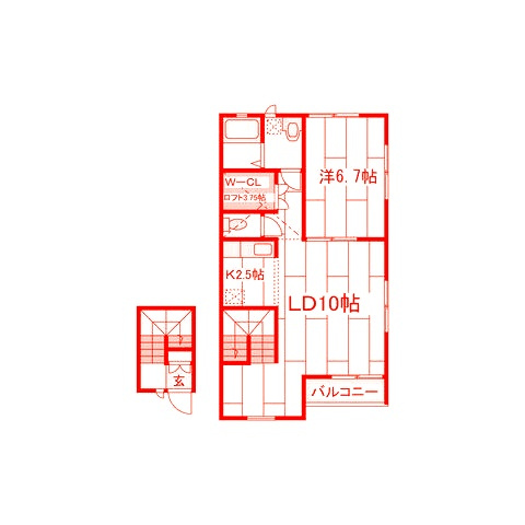 グリーンヒルBの間取り