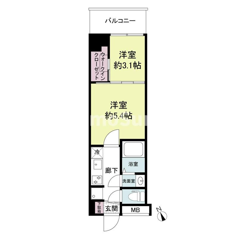 セレニテ兵庫エクラ の間取り
