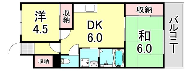 グランツ垂水の間取り