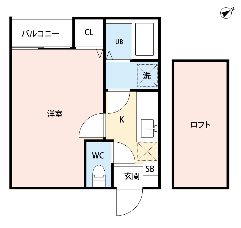 コンフォートベネフィス大橋南Ⅰの間取り