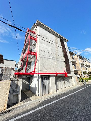 キューブ武庫川Ⅵの外観|建物外観を気になさる方へ、見た目の良い物件です
