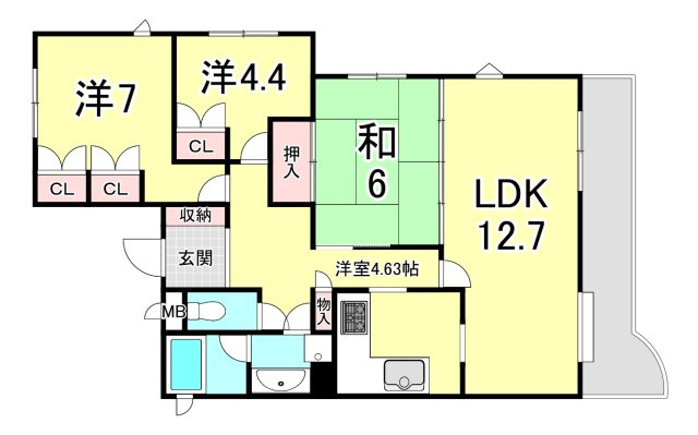 パークハイム住吉山手の間取り