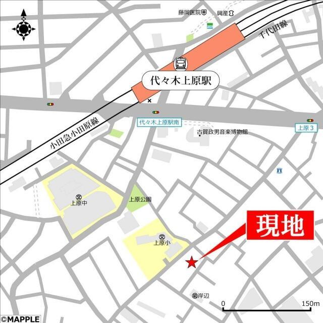 エラーブル上原の地図| 