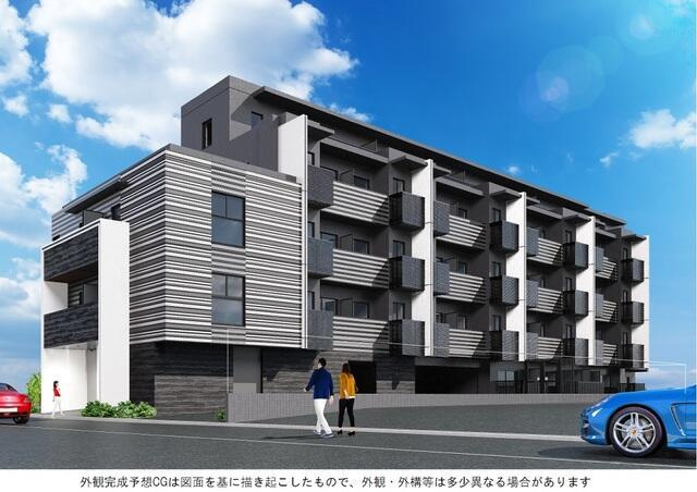 アジールコート池尻大橋の外観パース