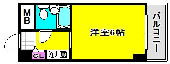 コスモプラザ三宮の間取り