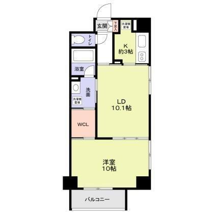 クレオキタホリエの間取り