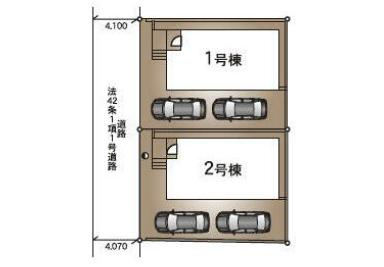 取手市宮和田第9　新築戸建　2号棟の区画図