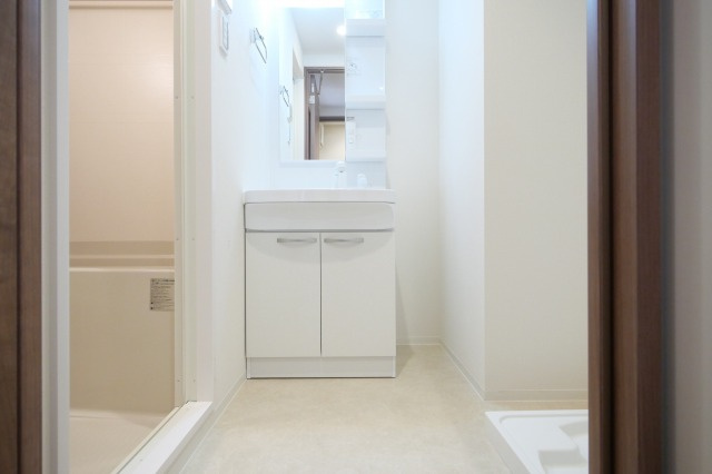 大阪市東淀川区東中島２丁目の賃貸マンションの独立洗面台