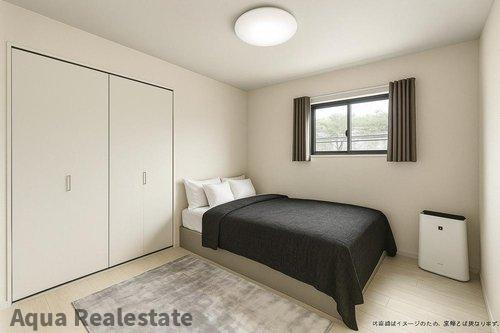 高松市円座町の新築一戸建の寝室|ゆとりの広さです