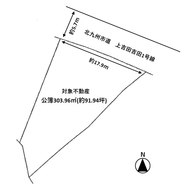 上吉田４丁目　土地の土地図