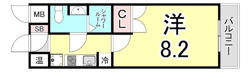 コンセール愛宕山の間取り