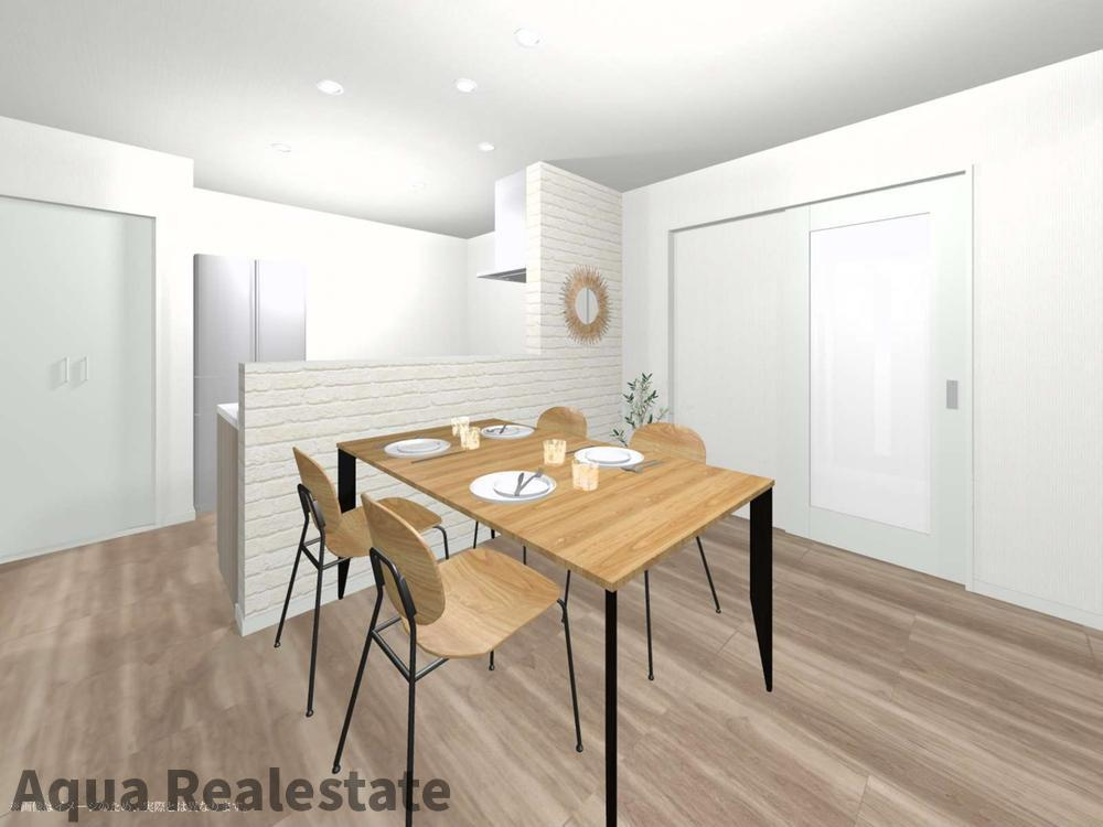 高松市円座町の新築一戸建の居間・リビング