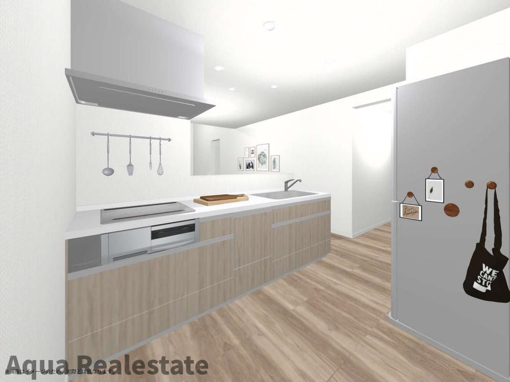 高松市円座町の新築一戸建のキッチン