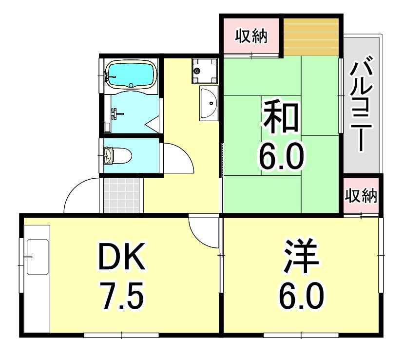 ひよどりハイツの間取り