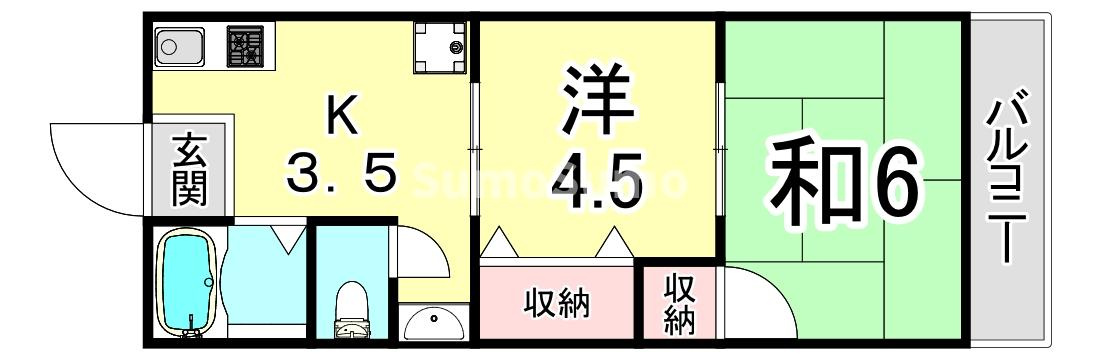 シティハイム　ウィステリアの間取り