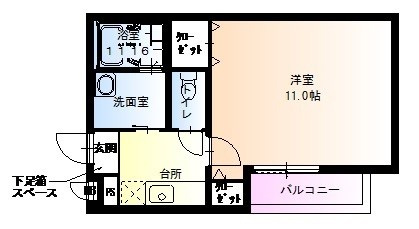 フジパレス塚口東Ⅲ番館の間取り