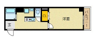 ブルーノ長堀の間取り