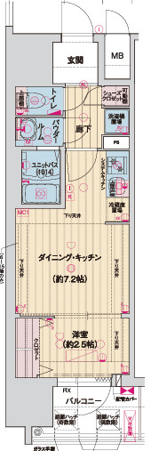 ソルテラス神戸栄町通の間取り