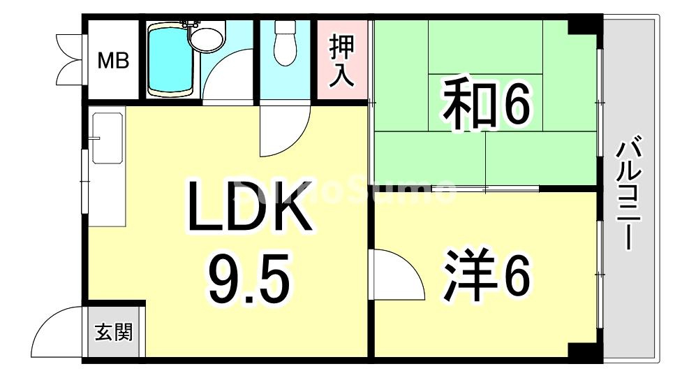 パインリーフ甲子園の間取り