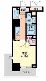 ハビテ靭センターコートの間取り