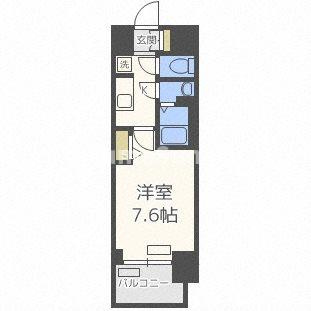 プレサンス難波フィールドの間取り