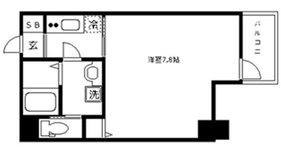 プレサンス谷町キャトルの間取り