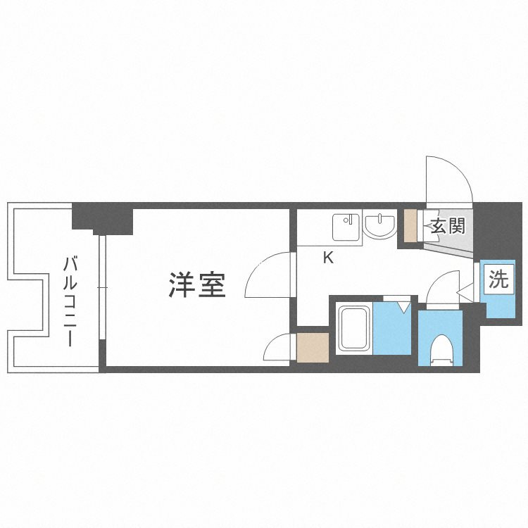 プレサンス難波EASTモダニティの間取り
