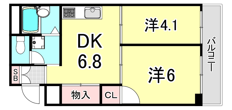 ハイコート甲子園の間取り
