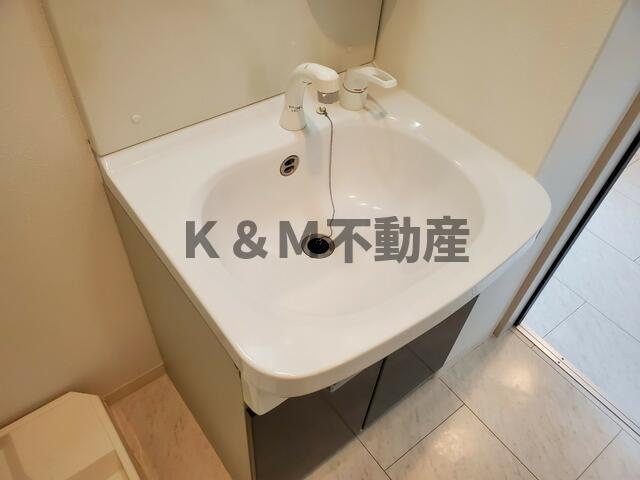 ソレイユ南柏の洗面所|ゆったりとスペースのある洗面所