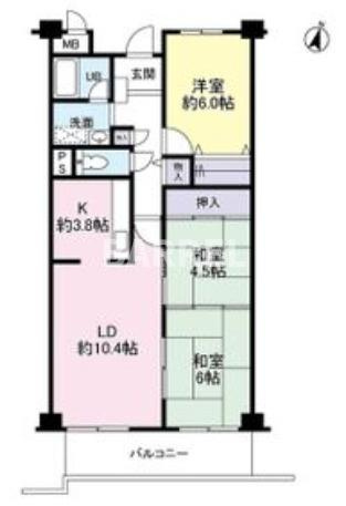 ラピス伊丹大鹿の間取り