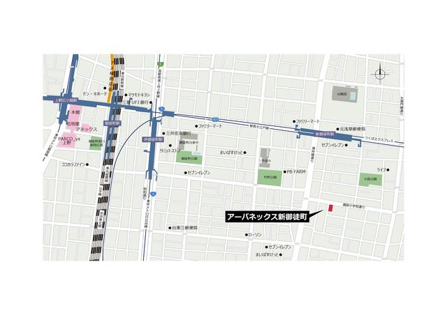 アーバネックス新御徒町の地図