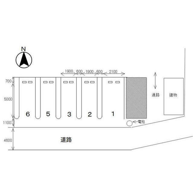 岐阜市江崎南の駐車場の間取り
