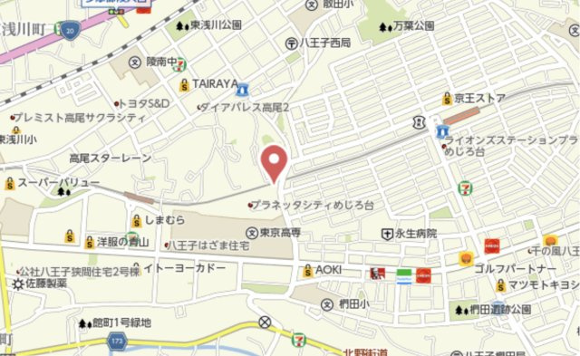 祝　成約済み　八王子市　東浅川町　中古戸建の地図|～仲介手数料無料☆八王子ひなた不動産～八王子市東浅川町　中古戸建