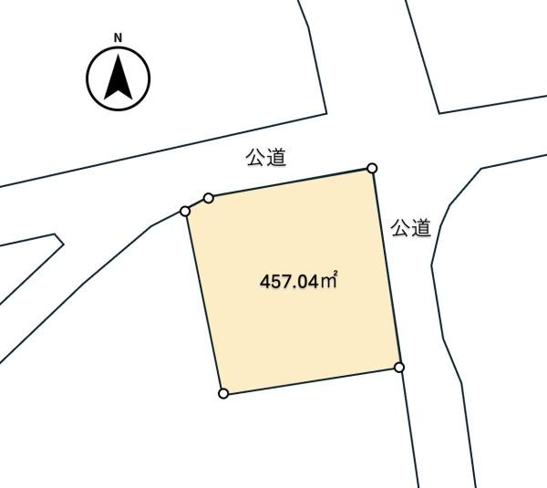 富岡市妙義町諸戸土地の土地図