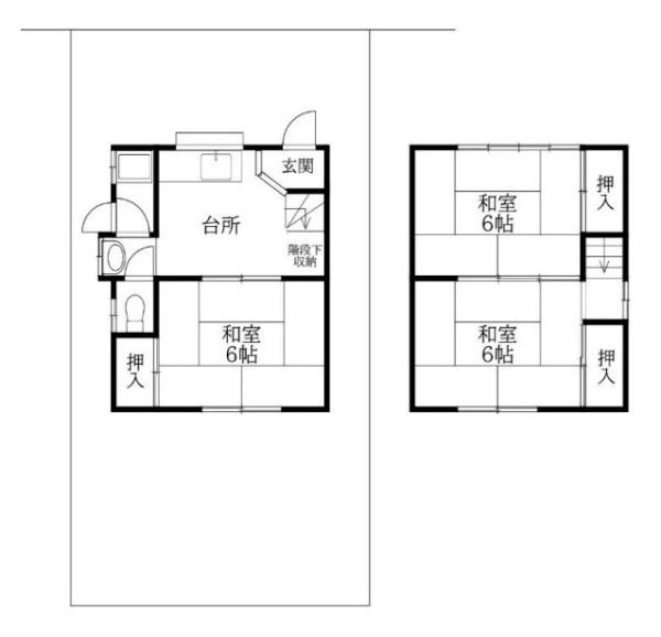 天理市杉本町　一戸建の間取り