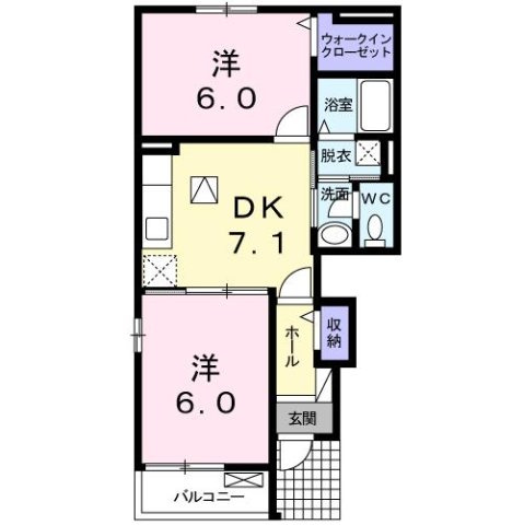 レガー　メゾンＢの間取り