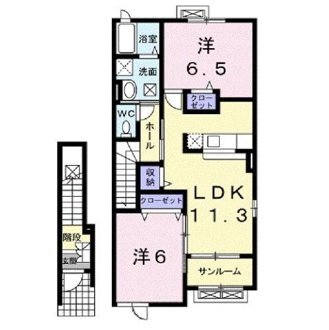 インフィニティーＡの間取り